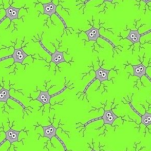 Cute Neuron - multi directional on green