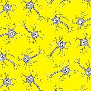 Cute Neuron - multi directional on yellow