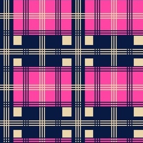 Hot Pink Plaid Large