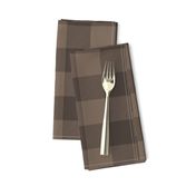 2" Dark Brown Plaid