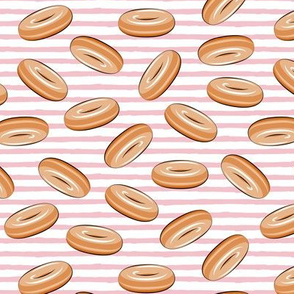 (1.5" scale) glazed donuts (pink stripes) C20BS