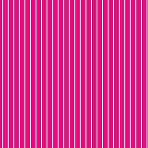 Small Magenta Pin Stripe Pattern Vertical in White