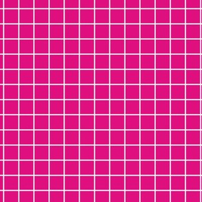 Magenta Grid Pattern with White Lines