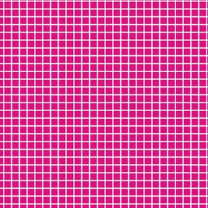 Small Magenta Grid Pattern with White Lines