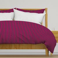 Magenta Bengal Stripe Pattern Vertical in Black