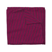 Magenta Bengal Stripe Pattern Vertical in Black