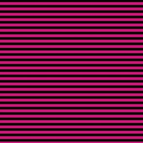 Small Magenta Bengal Stripe Pattern Horizontal in Black