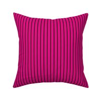 Magenta Pin Stripe Pattern Vertical in Black