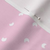 The minimalist moon sweet baby universe nursery soft pink white SMALL