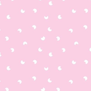 The minimalist moon sweet baby universe nursery soft pink white SMALL