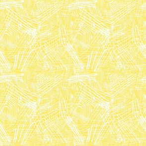 Haphazard White Lines on Spring Yellow