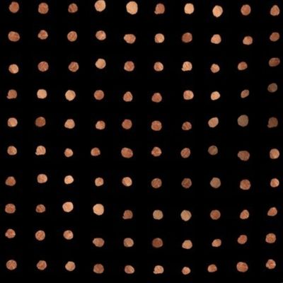 Copper Grid Dots 0.3 inch black
