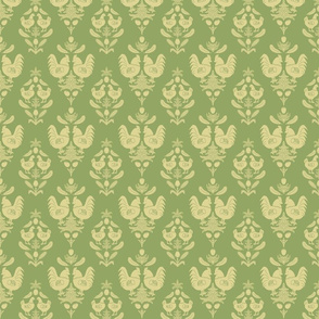 chicken damask green