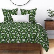 Bigfoot Forest Damask in Green