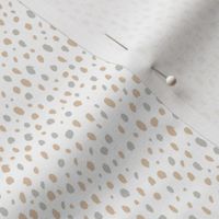 Messy rain abstract cheetah spots animal print boho Scandinavian style minimalist nursery beige ginger gray white SMALL