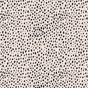 Messy rain abstract cheetah spots animal print boho Scandinavian style minimalist nursery ivory cream black monochrome neutral SMALL