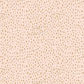 Messy rain abstract cheetah spots animal print boho Scandinavian style minimalist nursery blush cinnamon gray neutral SMALL