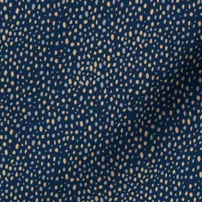 Messy rain abstract cheetah spots animal print boho Scandinavian style minimalist nursery navy blue cinnamon gray SMALL