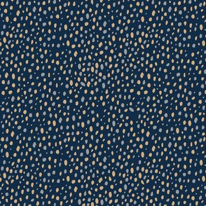 Messy rain abstract cheetah spots animal print boho Scandinavian style minimalist nursery navy blue cinnamon gray SMALL