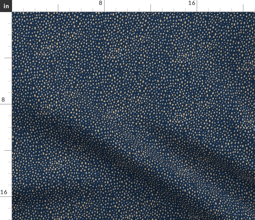 Messy rain abstract cheetah spots animal print boho Scandinavian style minimalist nursery navy blue cinnamon gray SMALL