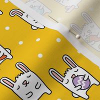 Cute Bunnies - easter bunny - yellow - LAD20