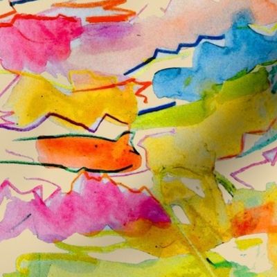 Alexia's Rainbow Watercolor // Biscuitt