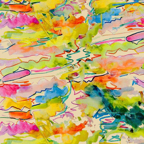 Alexia's Rainbow Watercolor // Biscuitt