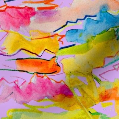 Alexia's Rainbow Watercolor // Lavender 