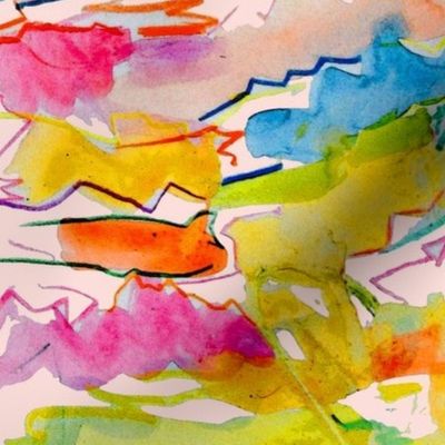 Alexia's Rainbow Watercolor // Lt. Peachy Pink