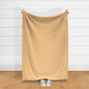 Radiant Yellow Awning Stripe Pattern Horizontal in White