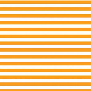 Radiant Yellow Bengal Stripe Pattern Horizontal in White