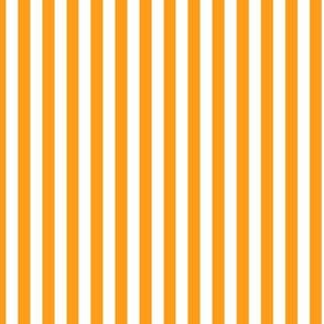 Radiant Yellow Bengal Stripe Pattern Vertical in White