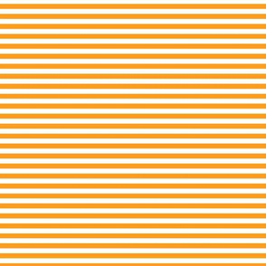 Small Radiant Yellow Bengal Stripe Pattern Horizontal in White