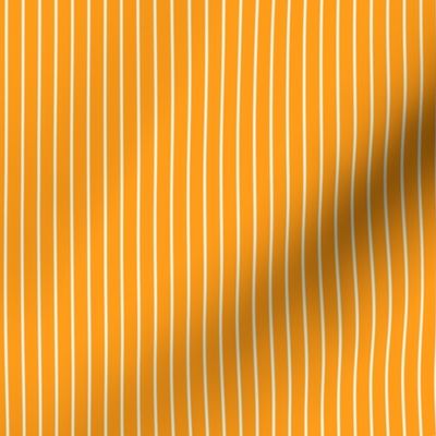 Small Radiant Yellow Pin Stripe Pattern Vertical in White