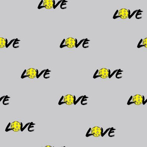 Love Pickleball Grey background