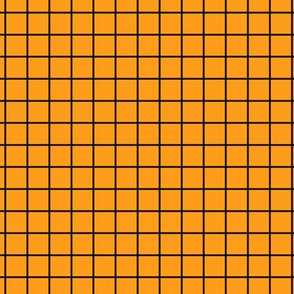 Radiant Yellow Grid Pattern with Black Lines