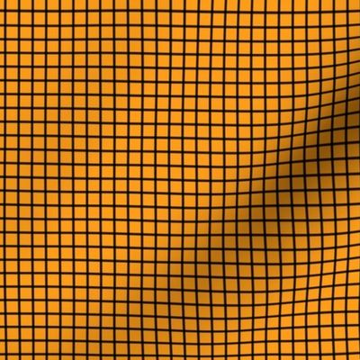Small Radiant Yellow Grid Pattern with Black Lines