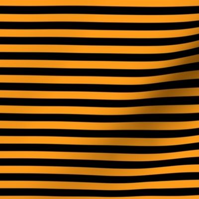 Radiant Yellow Bengal Stripe Pattern Horizontal in Black