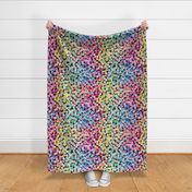 Cheater Quilt Confetti plaids Modern colorful geometric Black Medium