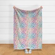 Confetti party plaids Geometric gradation Coral Aqua Medium