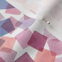 Confetti party plaids Geometric gradation Coral Aqua Medium