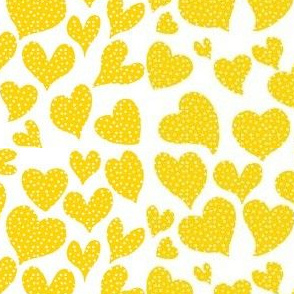 Dottie Hearts // Golden Yellow (Small)