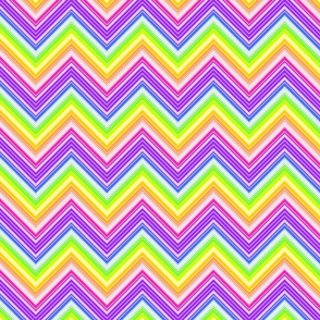 Rainbow Chevron- small