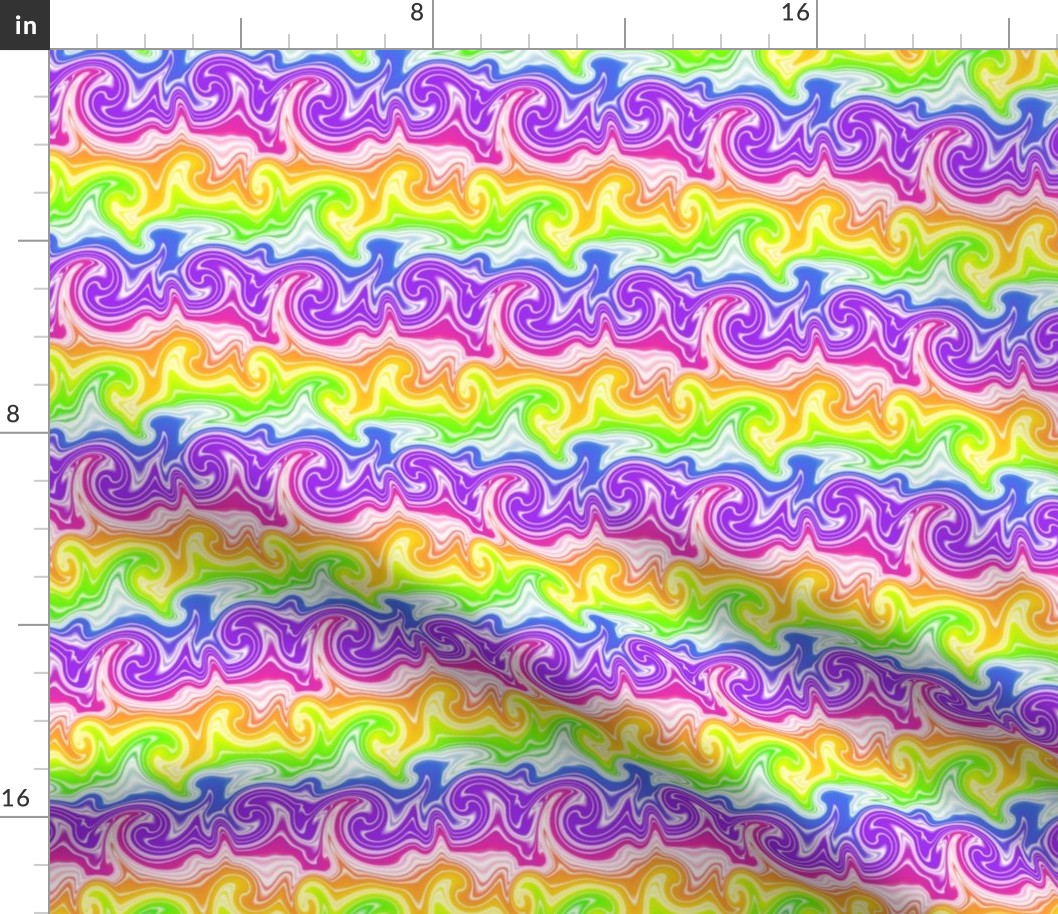 Rainbow Swirl Stripe - small