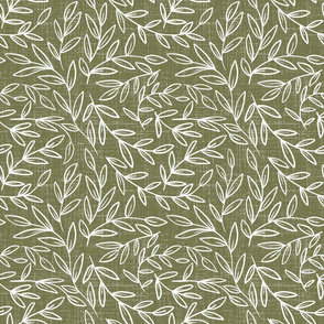 Large scale- Refined leaves - olive