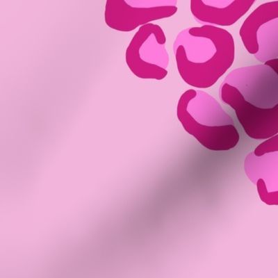 Leopard heart - pink jumbo 