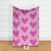 Leopard heart - pink jumbo 