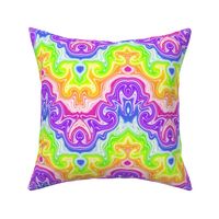 Rainbow Swirl Chevron - large