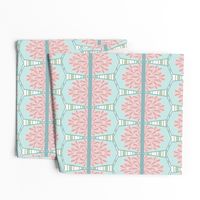 Small Bunting, Pentagon Flags, Pink, Teal