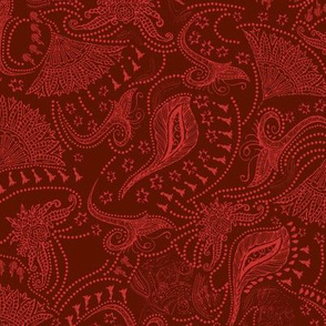 paisley_cranberry_red